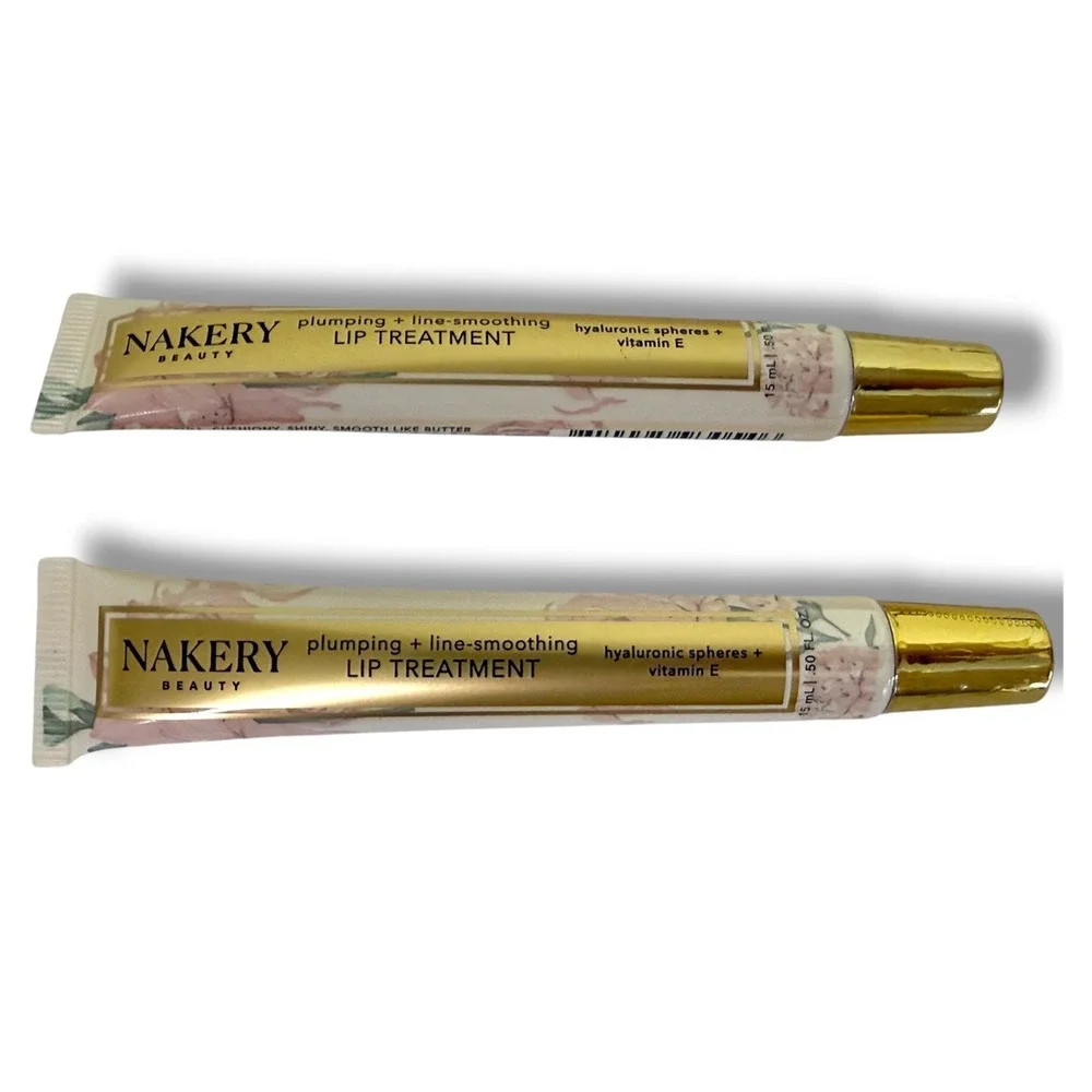 Nakery Beauty Lippie Lip Treatment 2 Pc Plumping Line-Smoothing Hyaluronic Acid